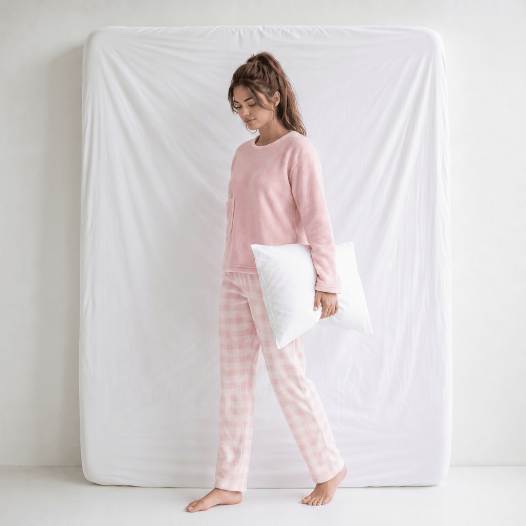 Pyjama Femme Polaire Rose