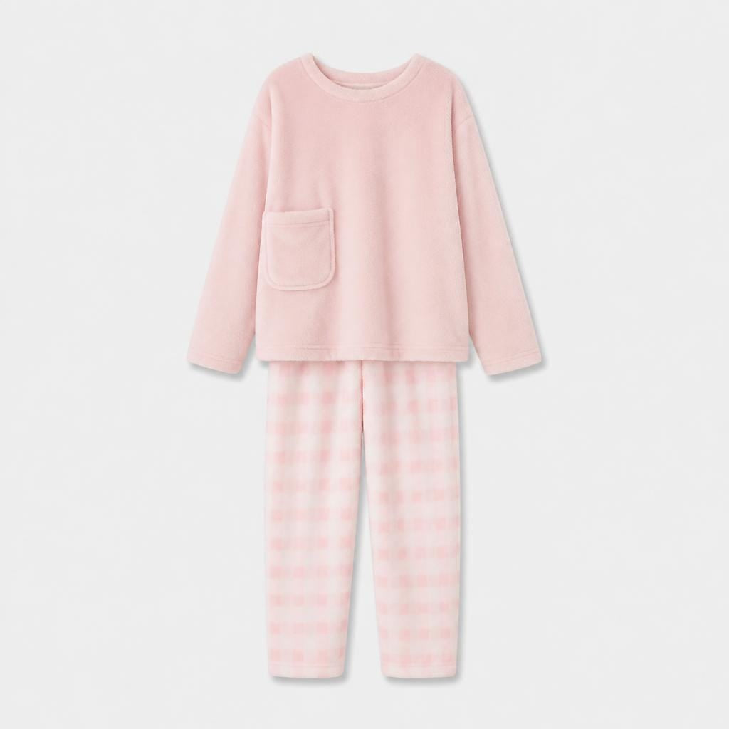 Pyjama Femme Polaire Rose