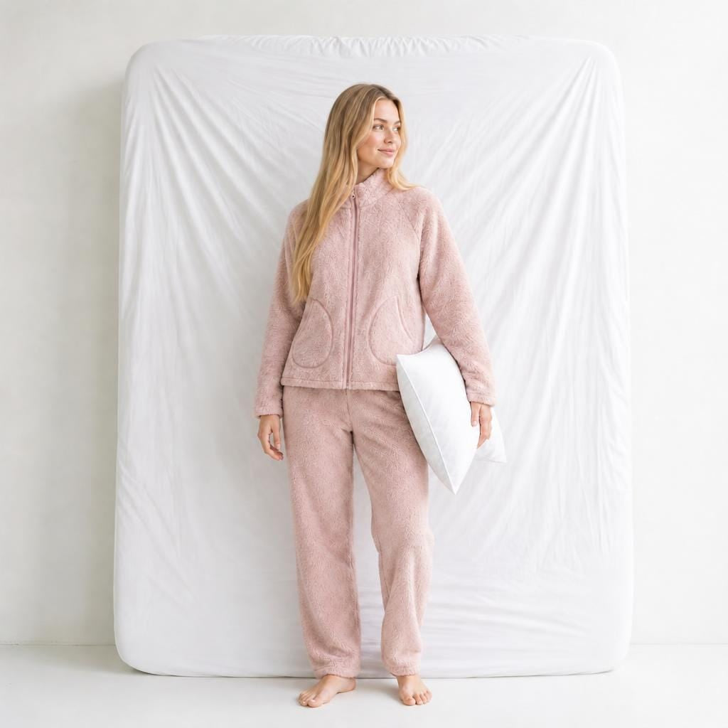 Pyjama Femme Polaire Zip