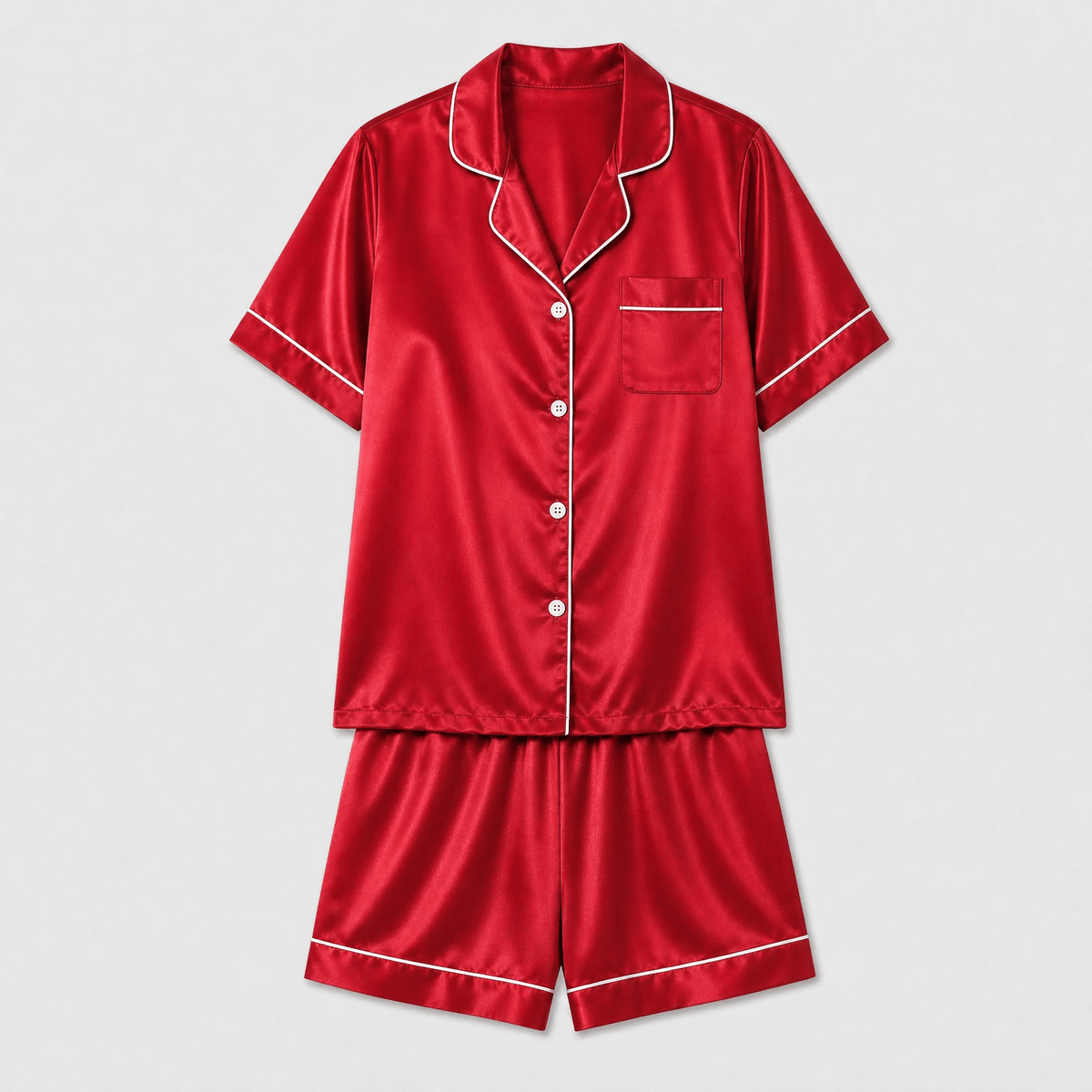 Pyjama Femme Satin Boutonné