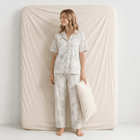 Pyjama Femme Satin Gris