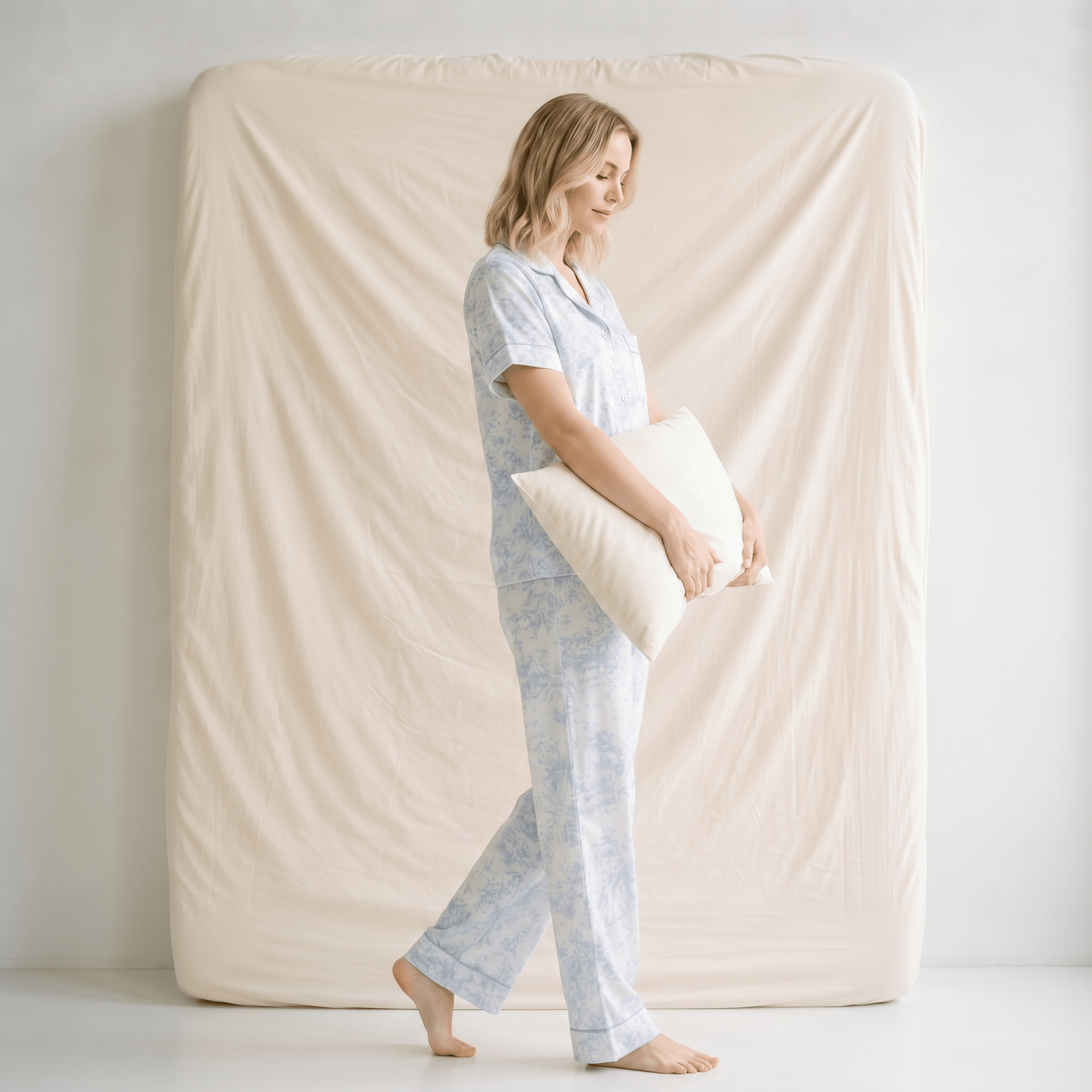 Pyjama Femme Satin Manches Courtes