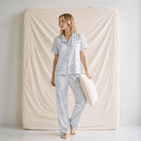 Pyjama Femme Satin Manches Courtes