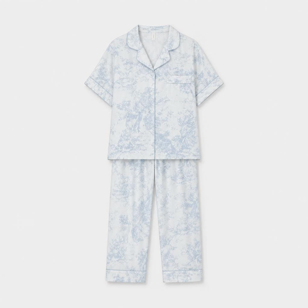 Pyjama Femme Satin Manches Courtes