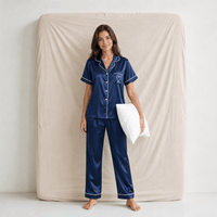 Pyjama Femme Satin Manches Courtes
