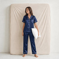 Pyjama Femme Satin Manches Courtes