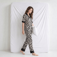 Pyjama Femme Satin Zèbre