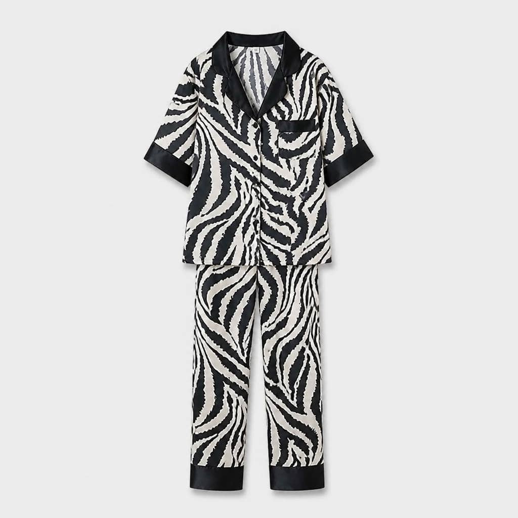 Pyjama Femme Satin Zèbre