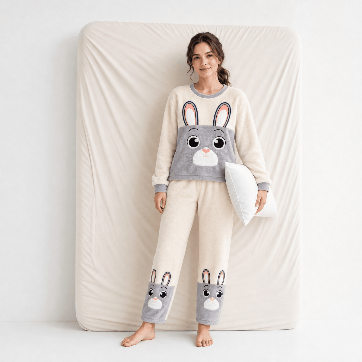 Pyjama Femme Velours 2 Pièces