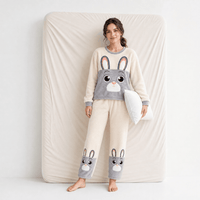 Pyjama Femme Velours 2 Pièces