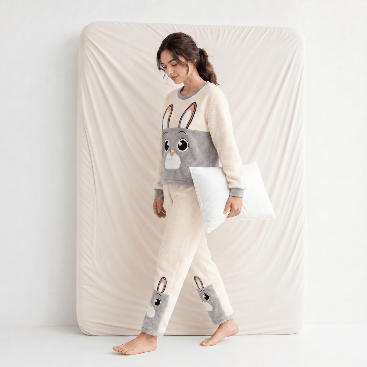 Pyjama Femme Velours 2 Pièces