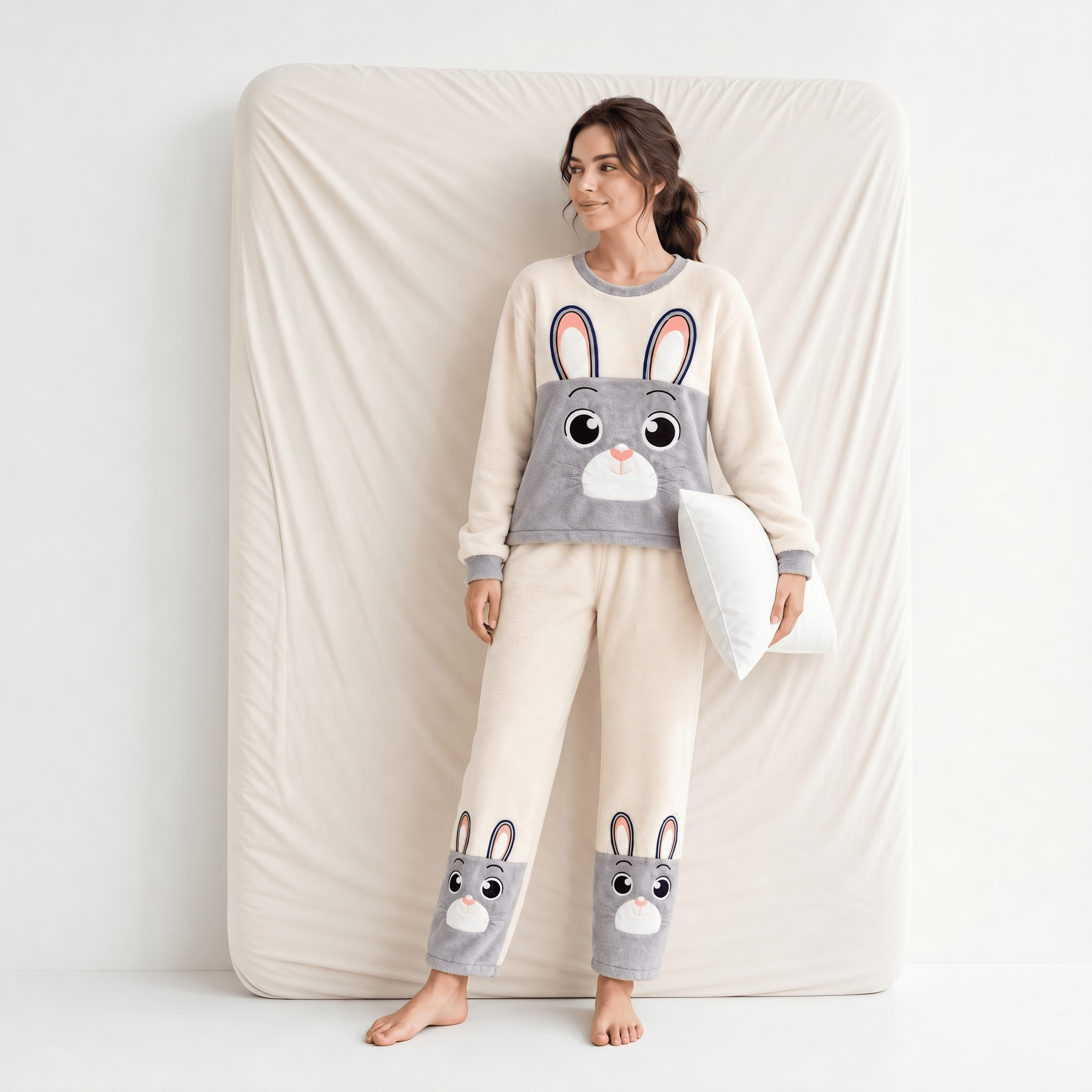 Pyjama Femme Velours 2 Pièces