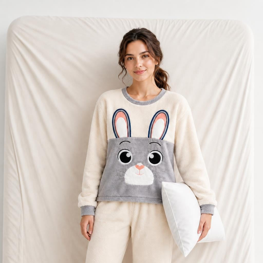 Pyjama Femme Velours 2 Pièces