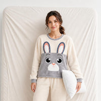 Pyjama Femme Velours 2 Pièces