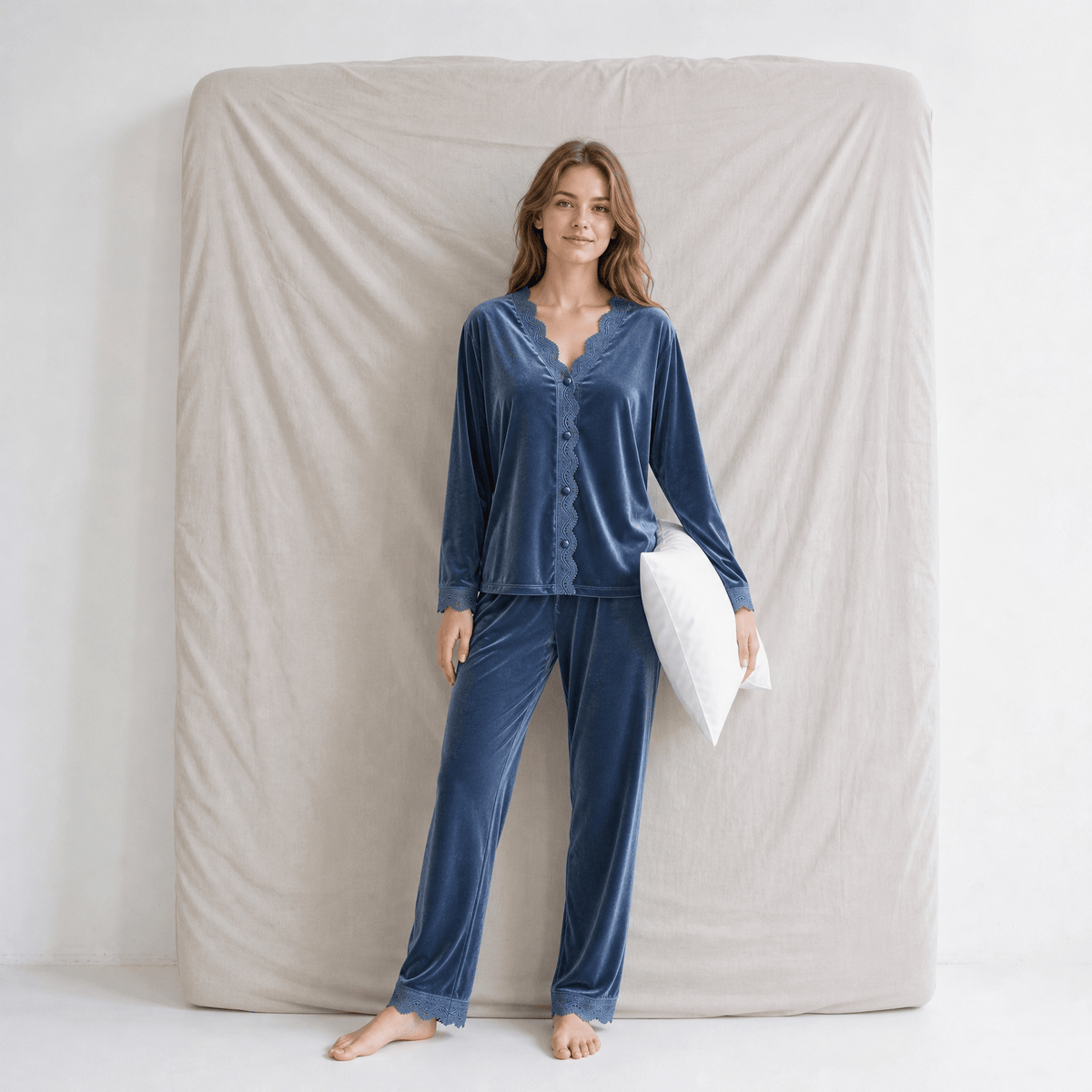 Pyjama Femme Velours Automne