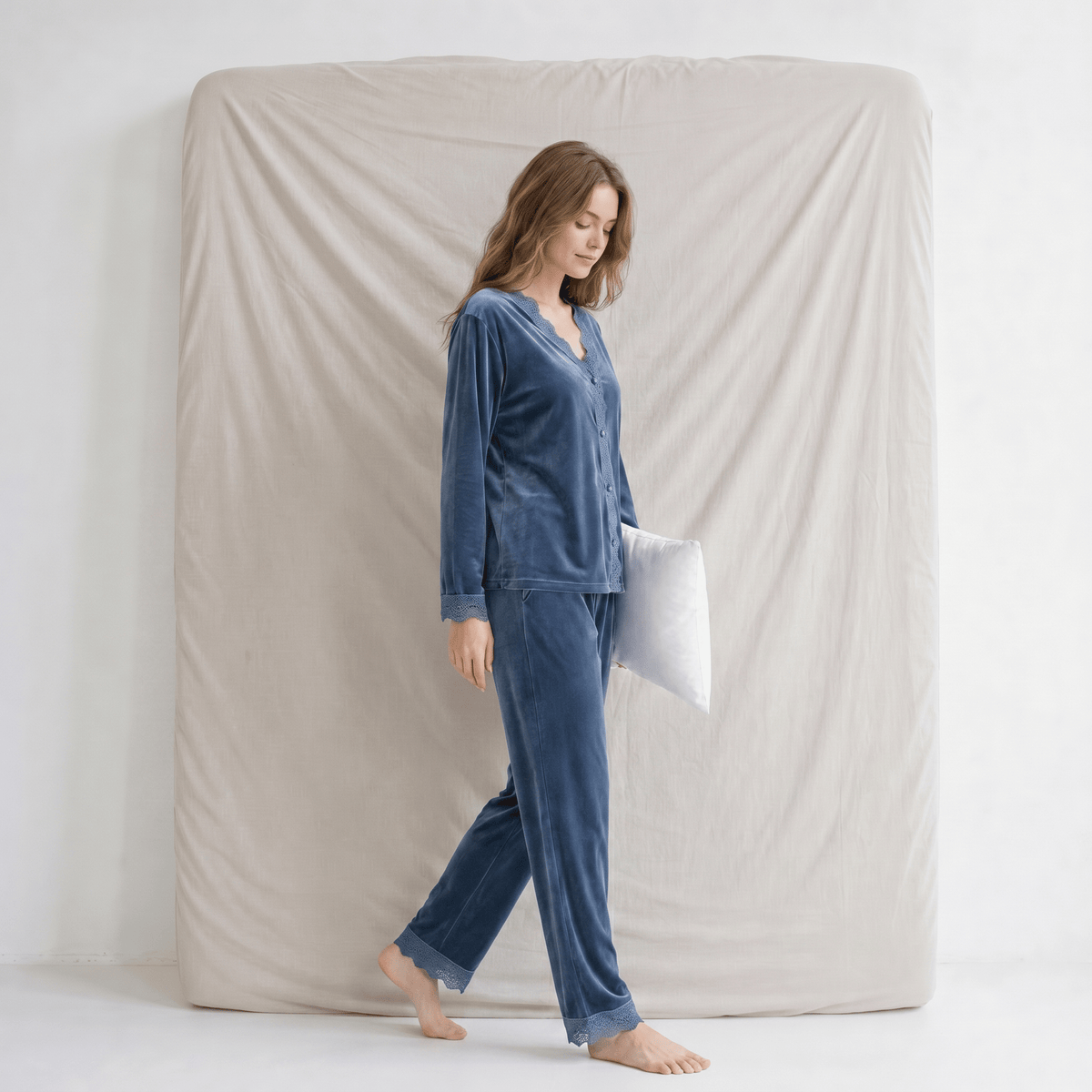 Pyjama Femme Velours Automne