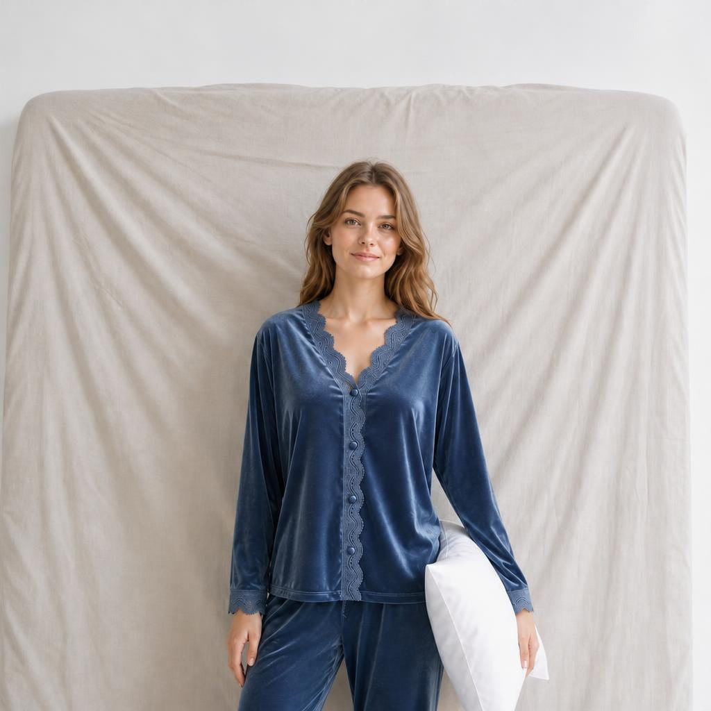 Pyjama Femme Velours Automne