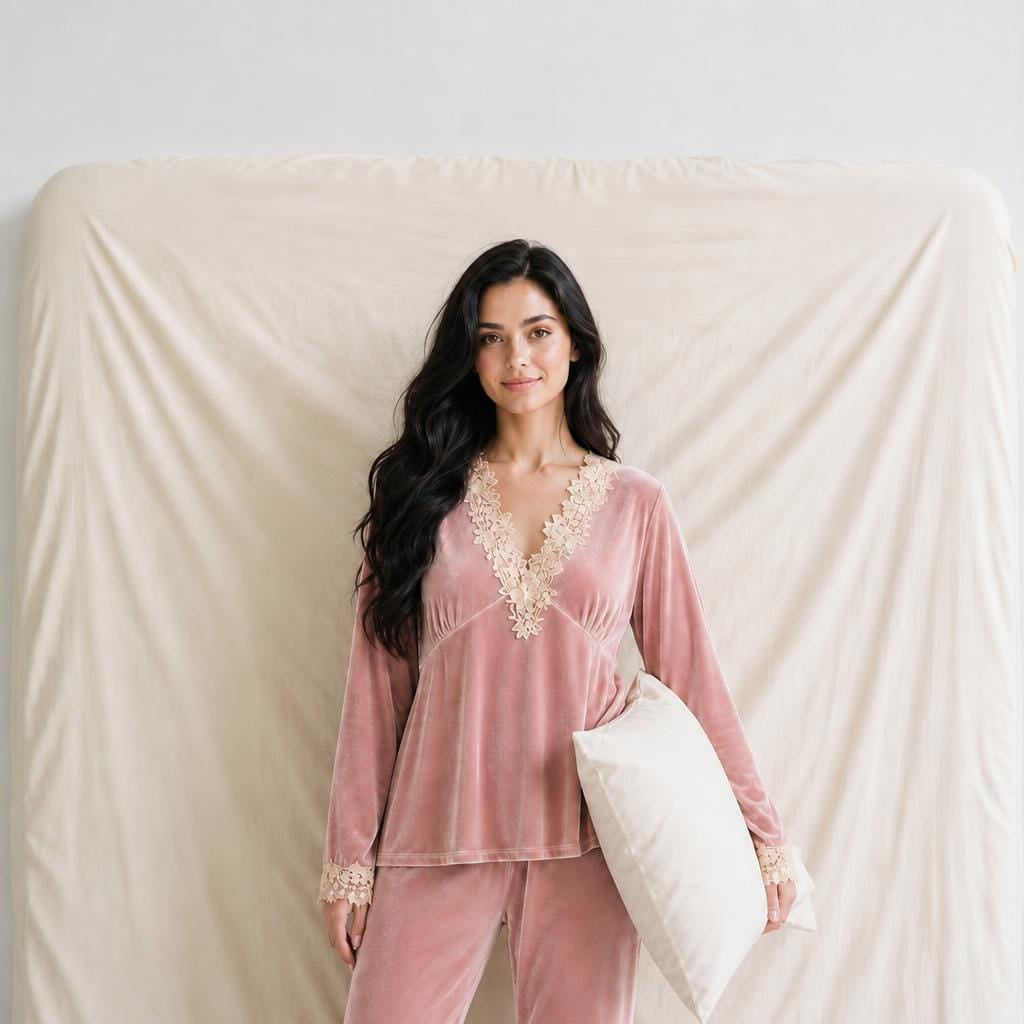 Pyjama Femme Velours Hiver