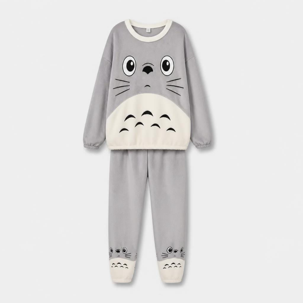 Pyjama Femme Velours Manches Longues
