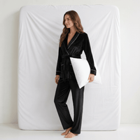 Pyjama Femme Velours Noir
