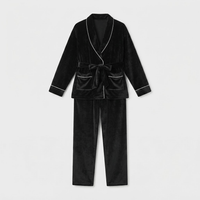 Pyjama Femme Velours Noir