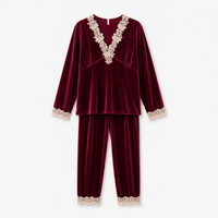 Pyjama Femme Velours Rouge