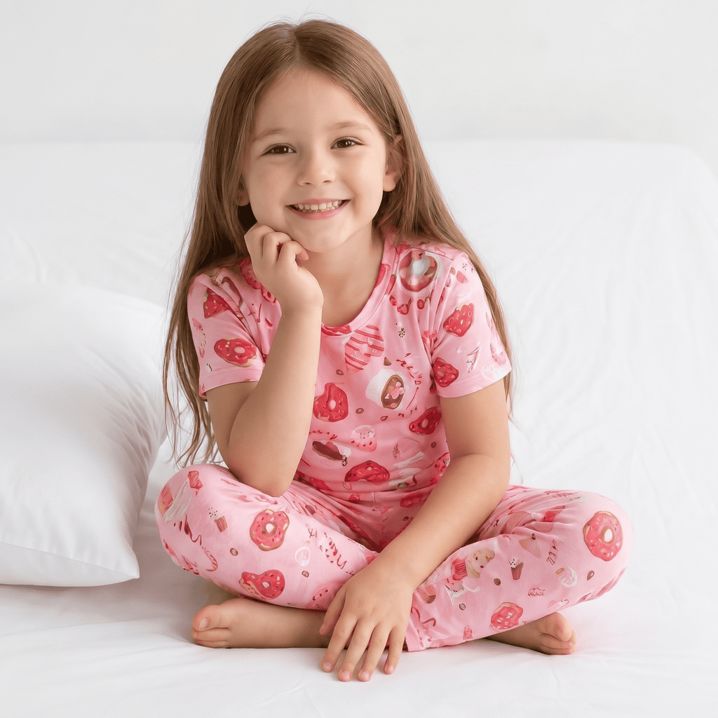 Pyjama Fille Motif Cœurs 2 Pièces