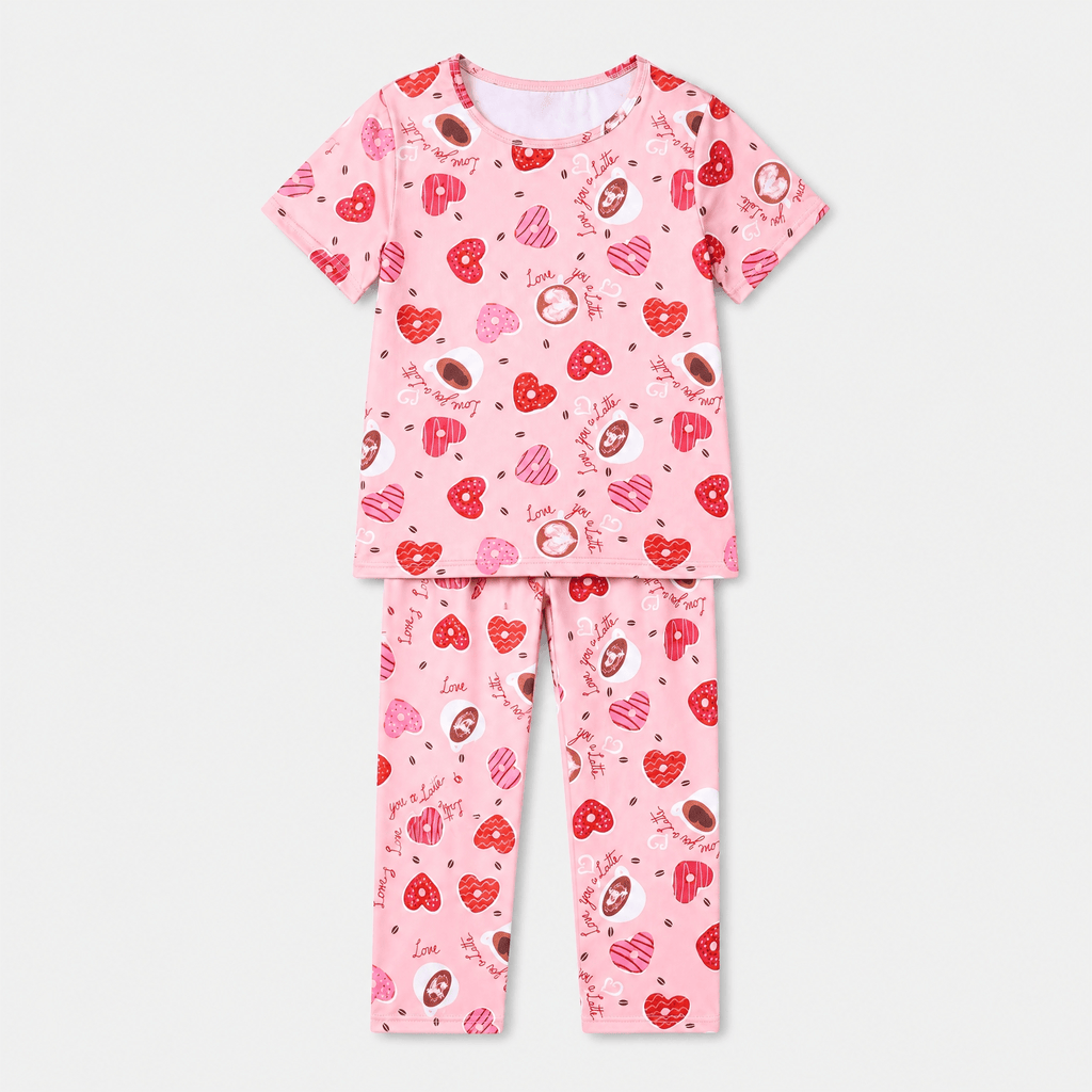 Pyjama Fille Motif Cœurs 2 Pièces