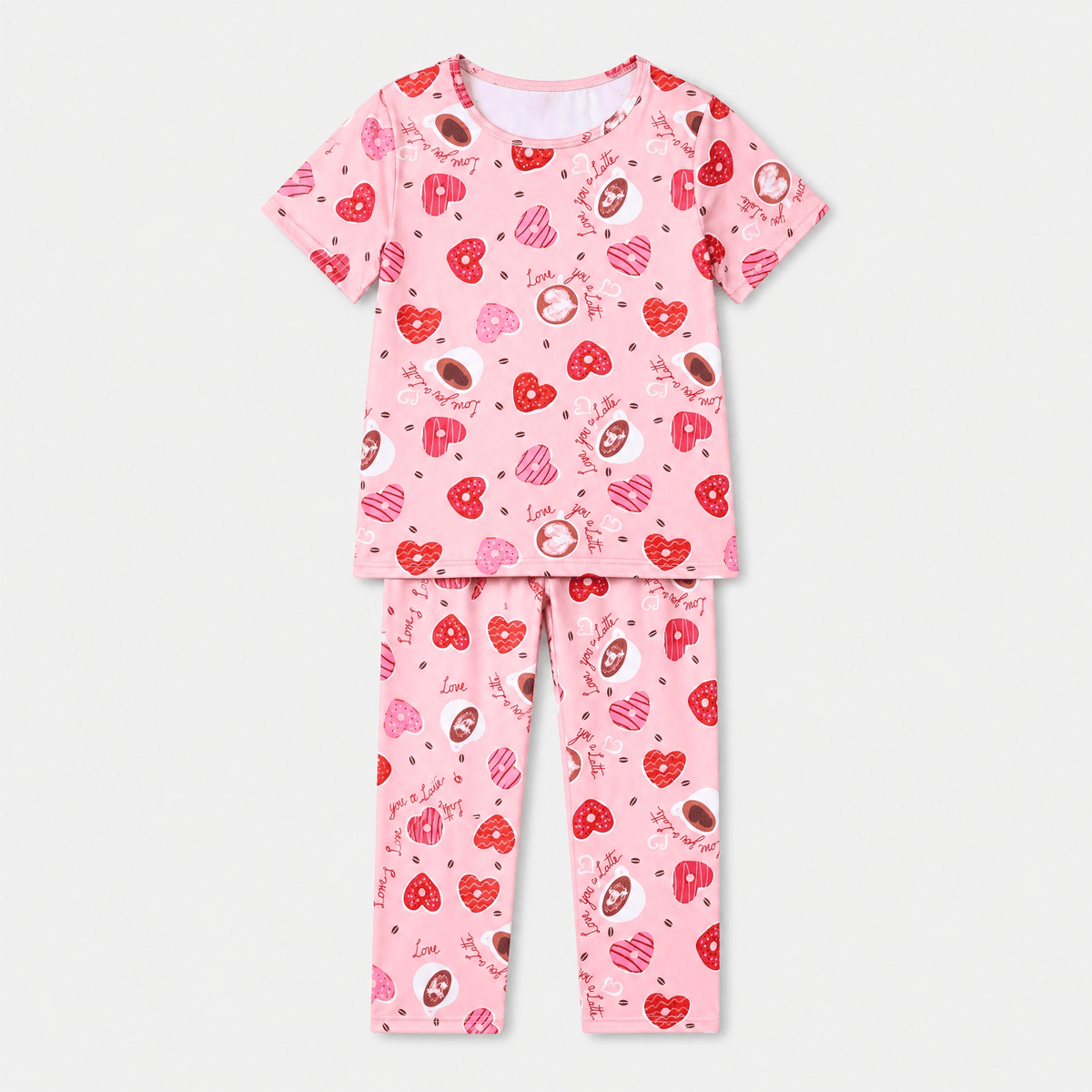 Pyjama Fille Motif Cœurs 2 Pièces