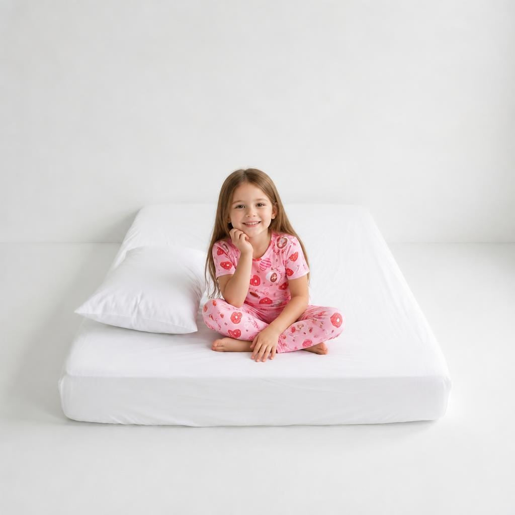 Pyjama Fille Motif Cœurs 2 Pièces
