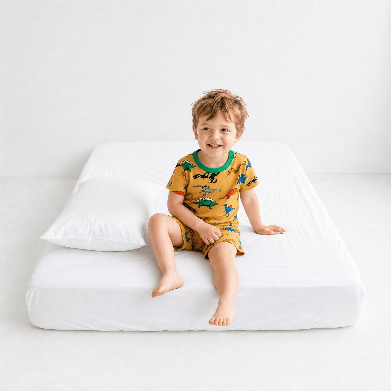 Pyjama Garçon Dinosaure Jaune