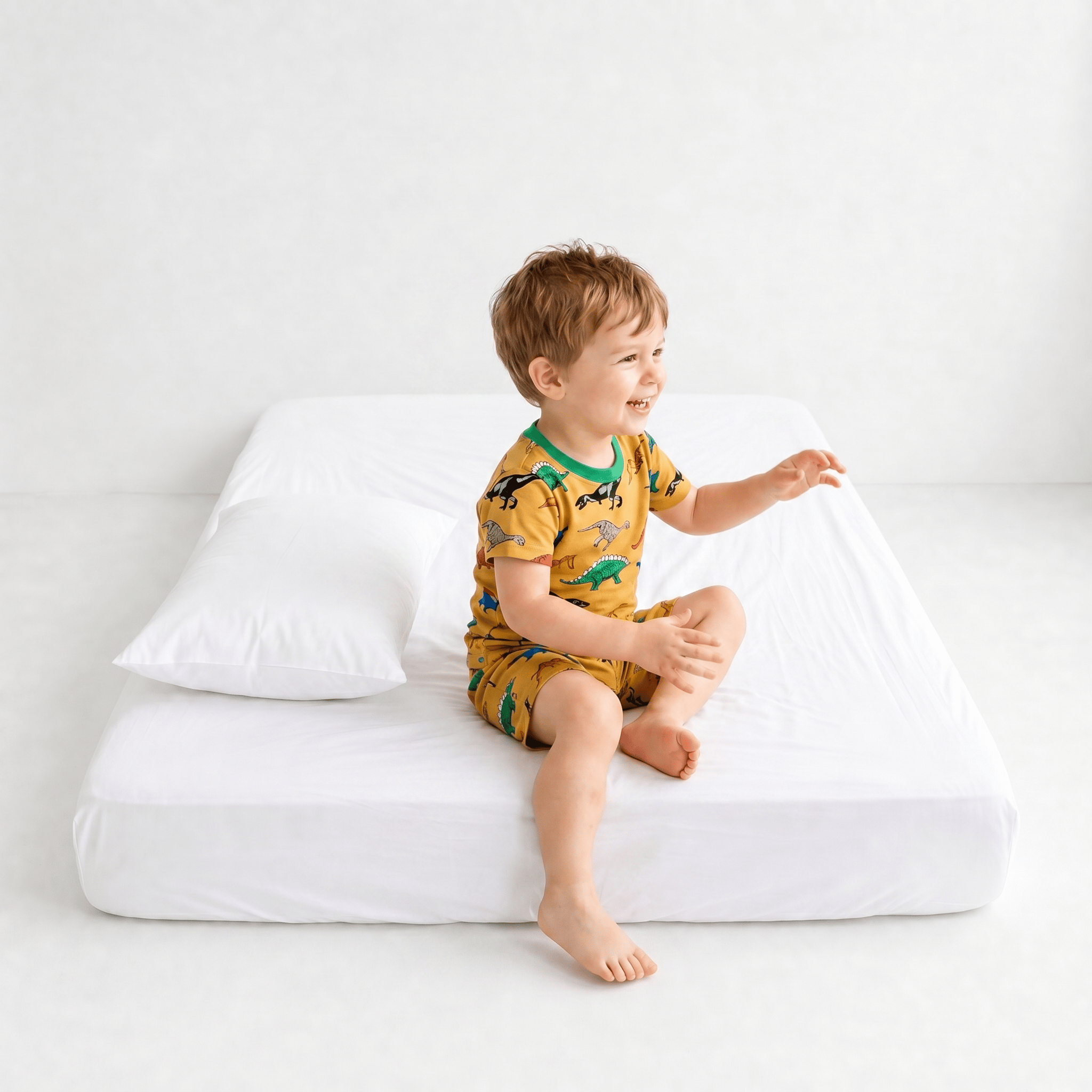 Pyjama Garçon Dinosaure Jaune