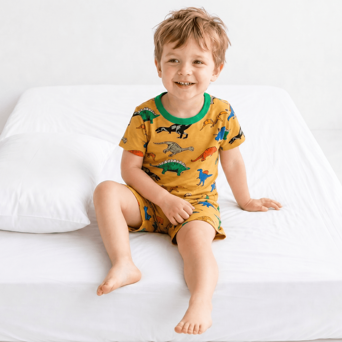 Pyjama Garçon Dinosaure Jaune