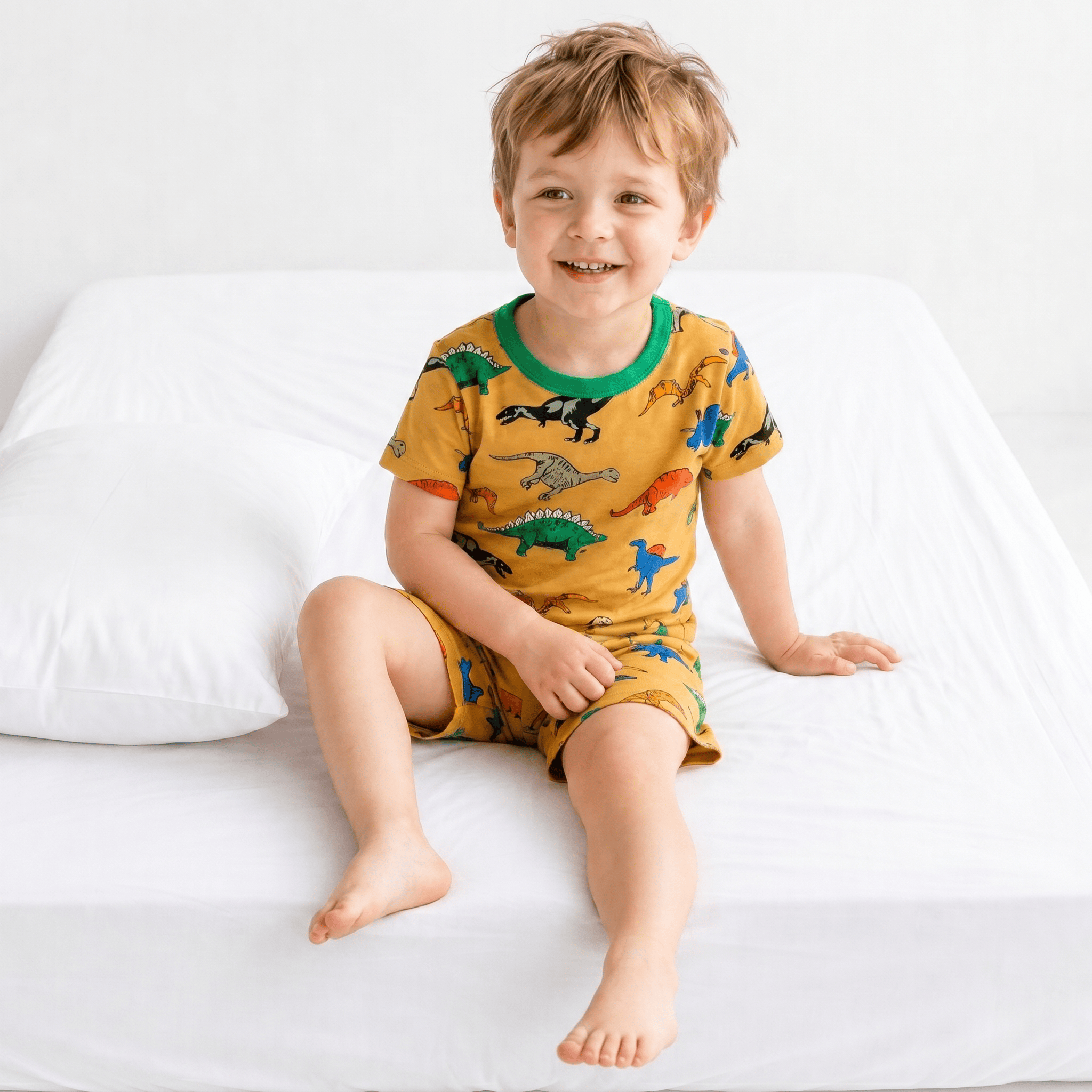 Pyjama Garçon Dinosaure Jaune