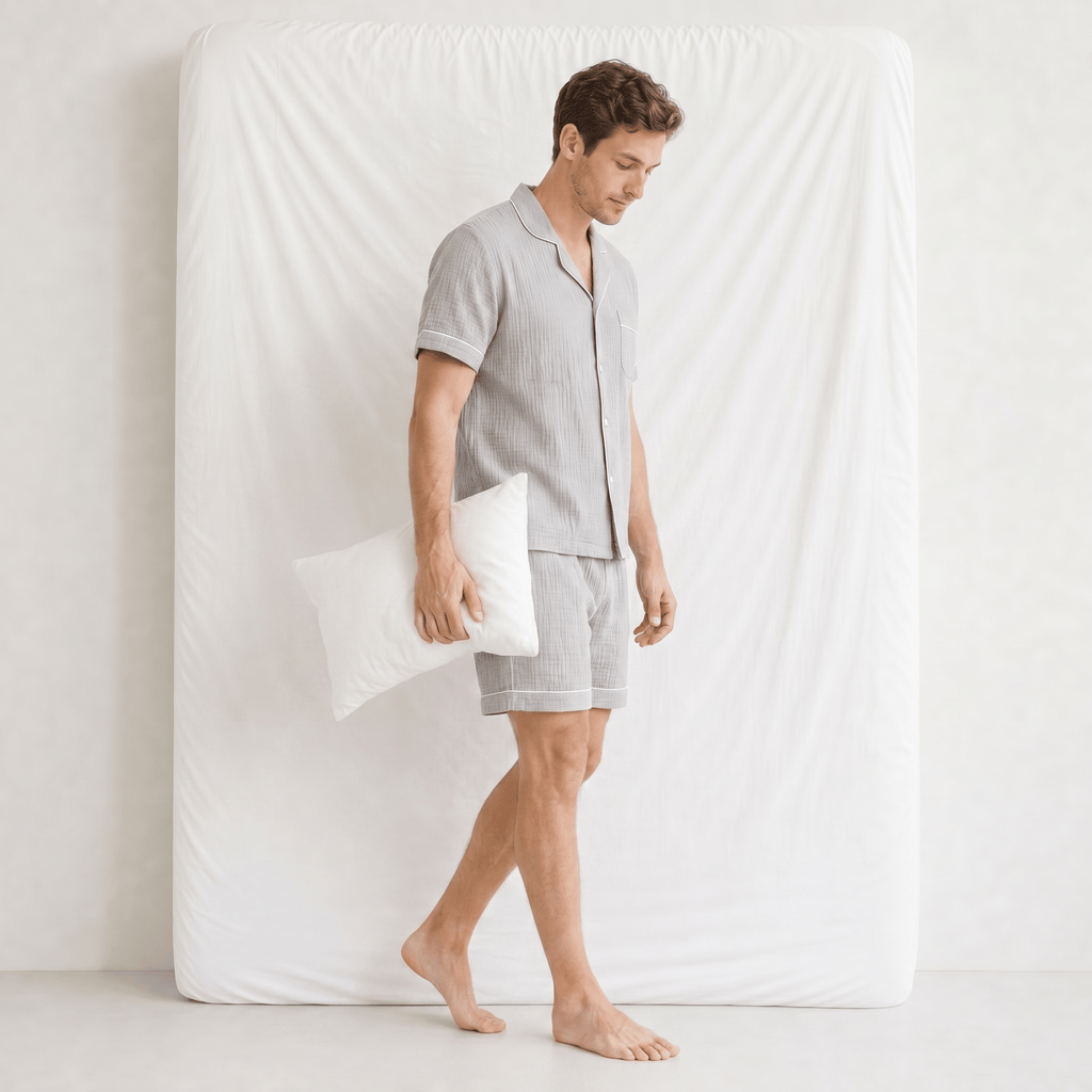 Pyjama Homme Col Chemise