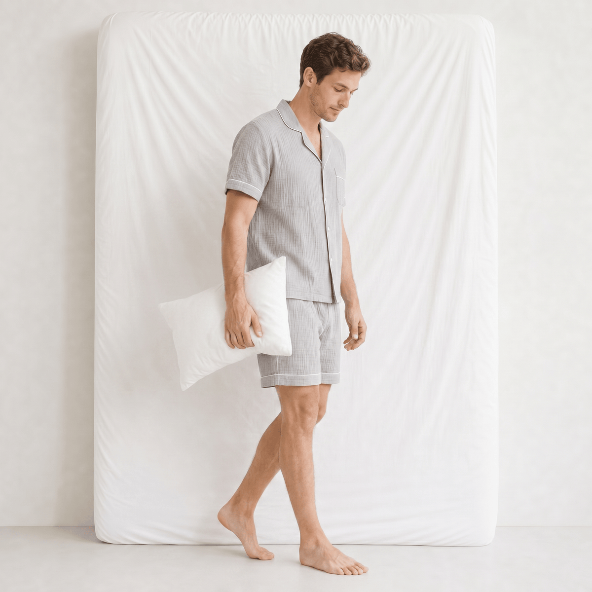 Pyjama Homme Col Chemise