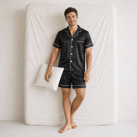 Pyjama Homme Satin Noir