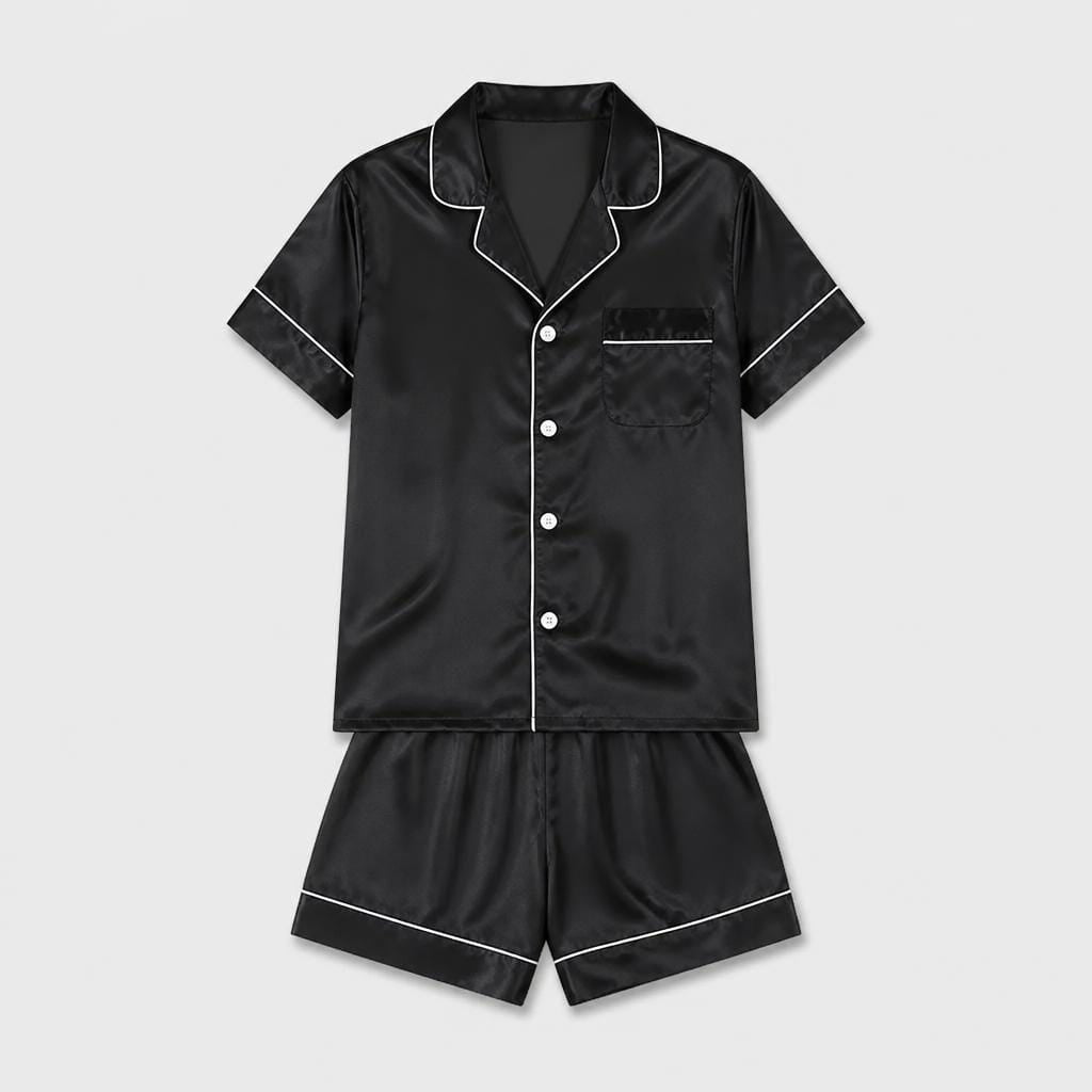 Pyjama Homme Satin Noir