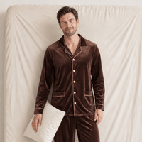 Pyjama Homme Velours Chaud Hiver
