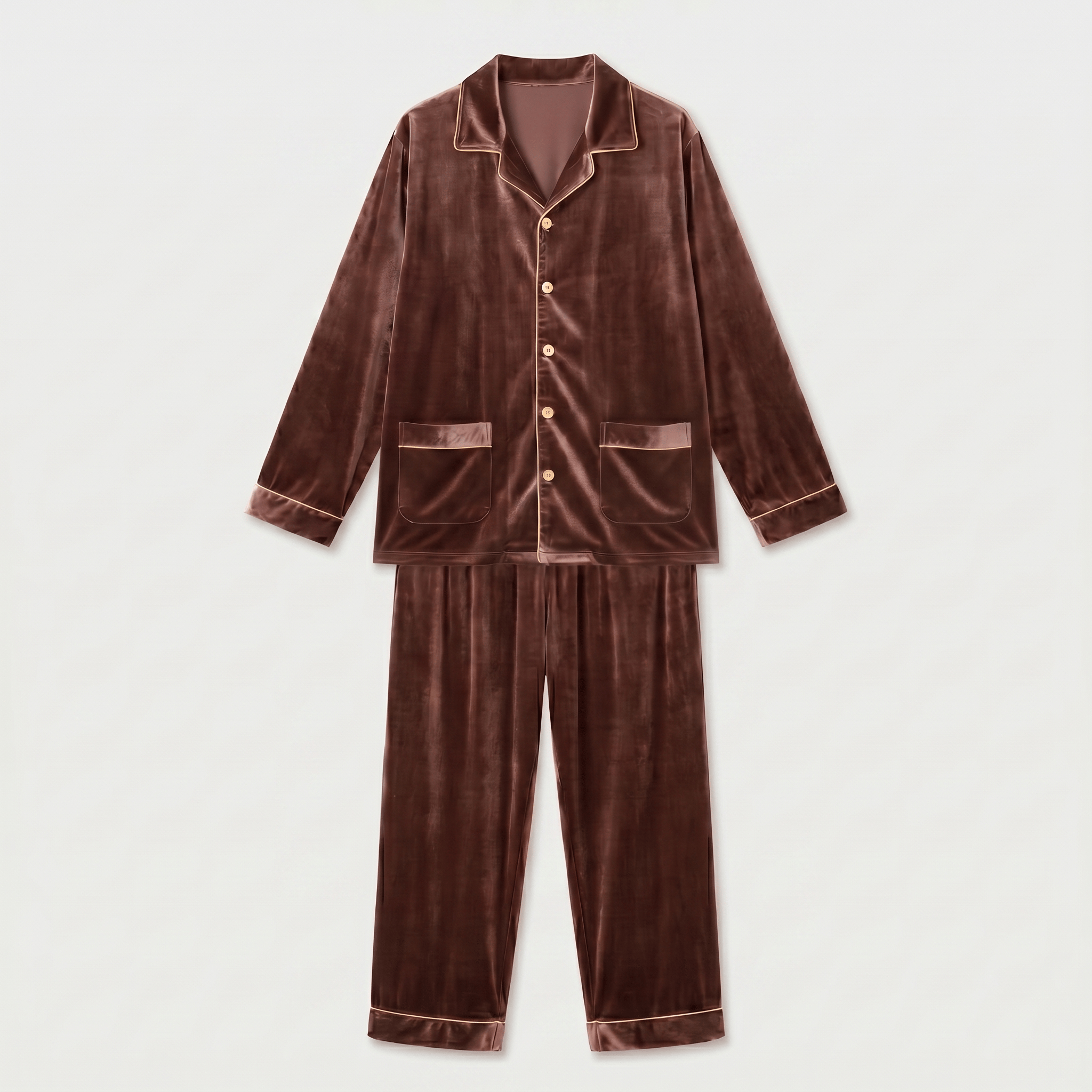 Pyjama Homme Velours Chaud Hiver