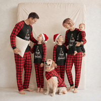 Pyjama Noël Famille et chien