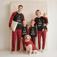Pyjama Noël Famille et chien