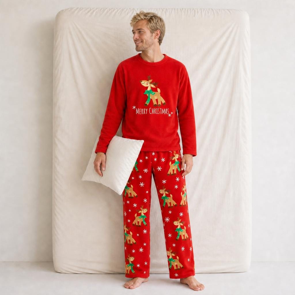 Pyjama Noël Homme Polaire