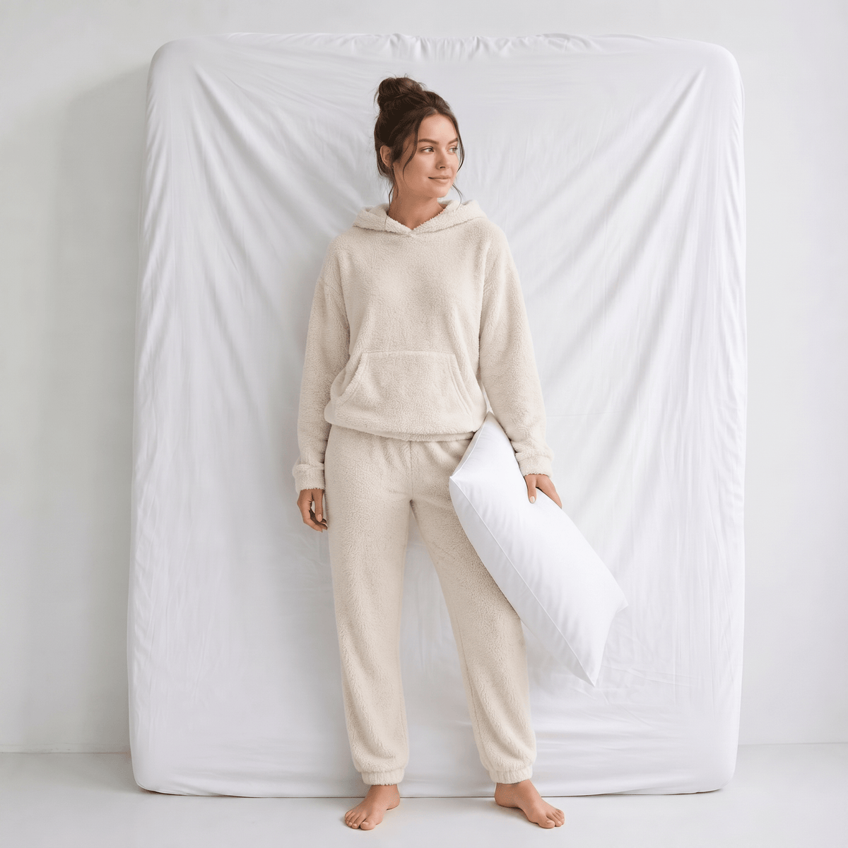 Pyjama Polaire à Capuche Femme