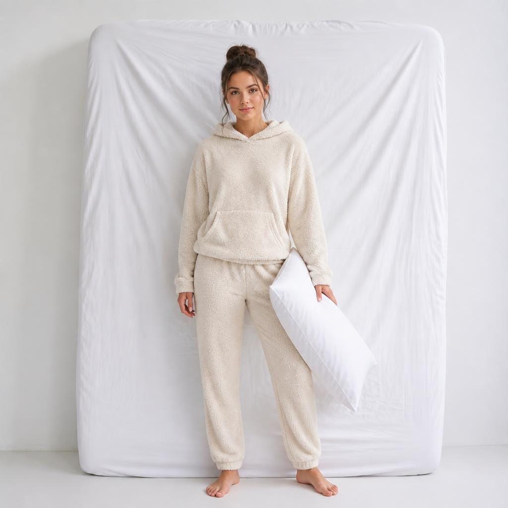 Pyjama Polaire à Capuche Femme