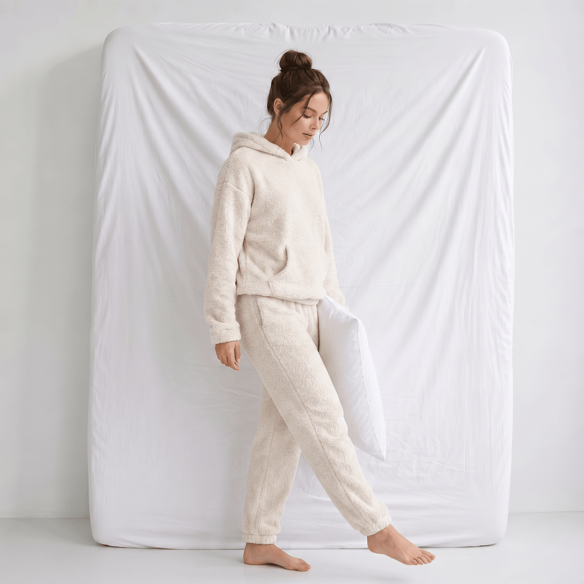 Pyjama Polaire à Capuche Femme