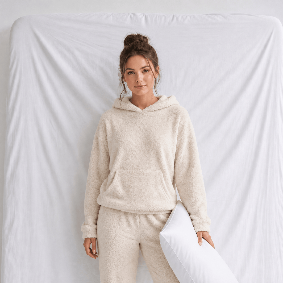 Pyjama Polaire à Capuche Femme