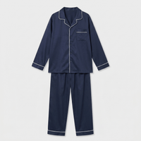 Pyjama Velours Bleu Marine Homme