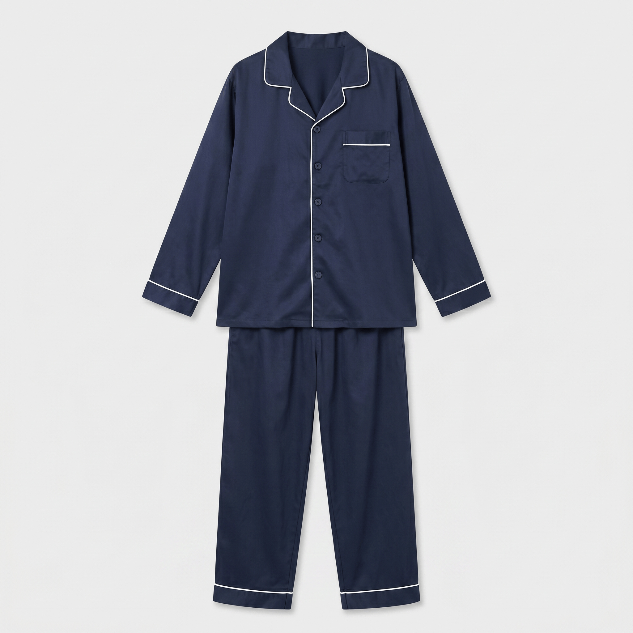 Pyjama Velours Bleu Marine Homme