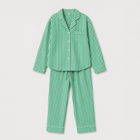 Pyjama Vert à Rayures pour Femme